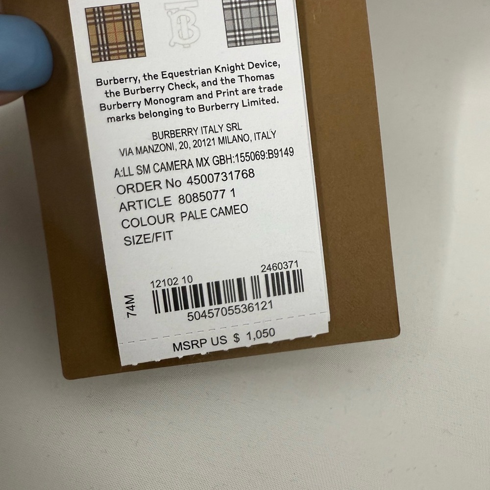 Burberry Women's Tan Checkered Bag - Picture 2 of 6